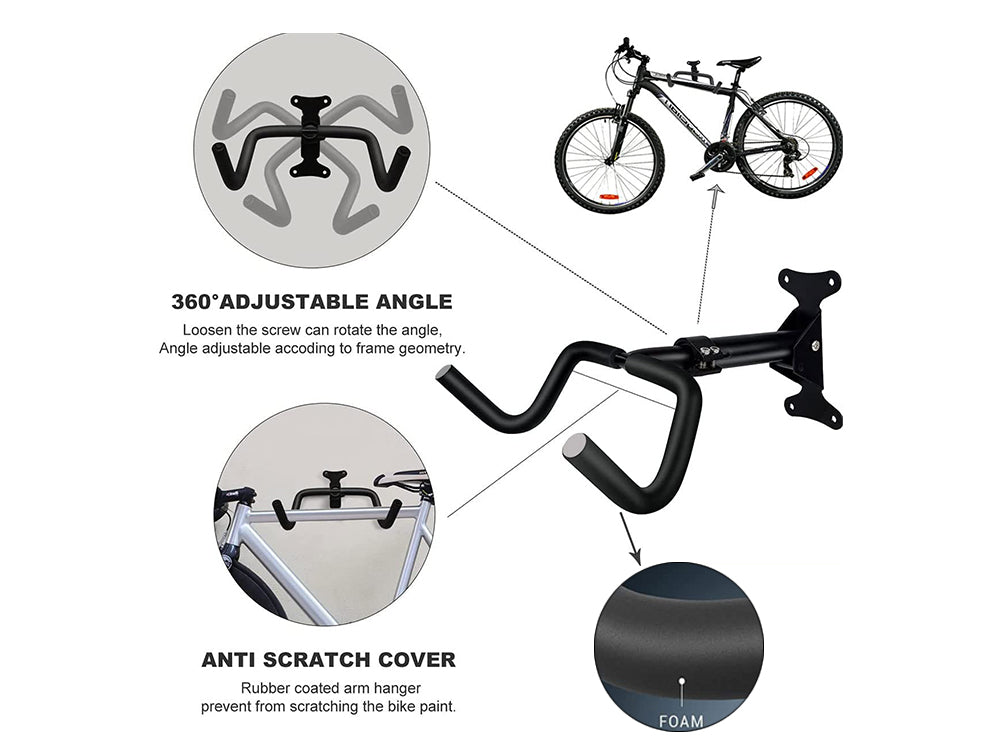 Wall Mount Adjustable Bike Hanger