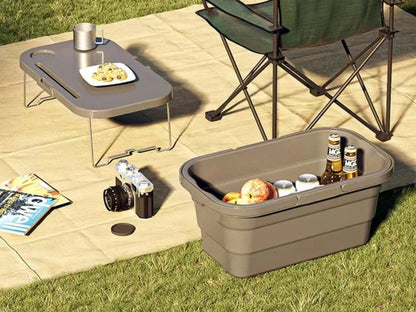 15L Picnic Storage Box Portable Folding Picnic Basket
