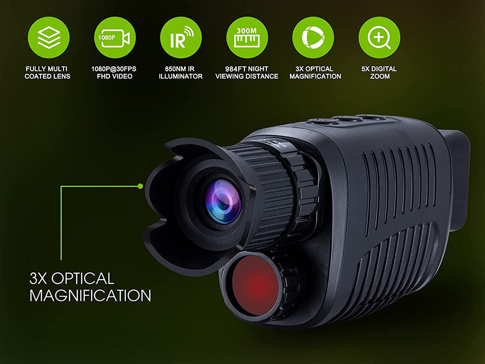Digital Night Vision Monocular for 100% Darkness
