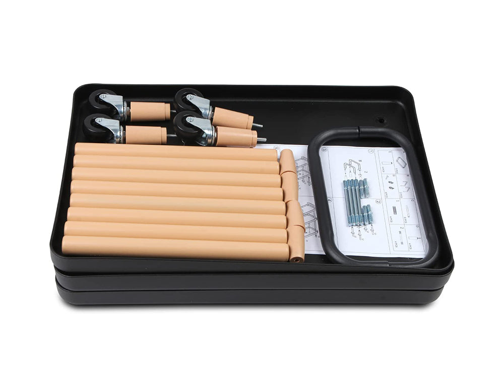 3-Tier Utility Rolling Cart Multi-Function Storage Rack - Black