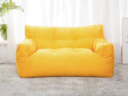 Two-Seater Bean Bag Chair-Yellow