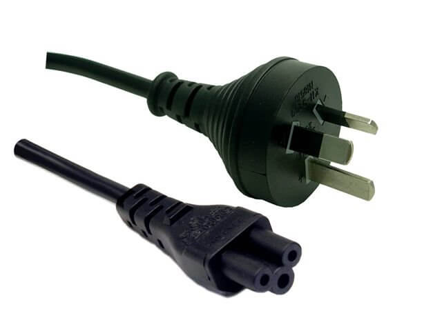 1M laptop Power wall plug CORD cable 3 PIN Prong TO CLOVER 7.5A
