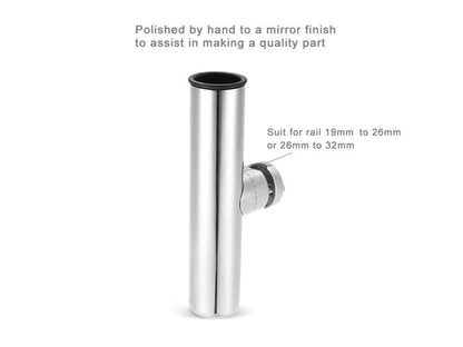 26-32mm Clamp-on Stainless Steel Fishing Rod Holder