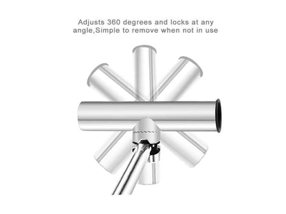 26-32mm Clamp-on Stainless Steel Fishing Rod Holder