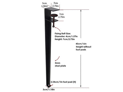 F-Shaped table Legs 40cm- Pack of 4