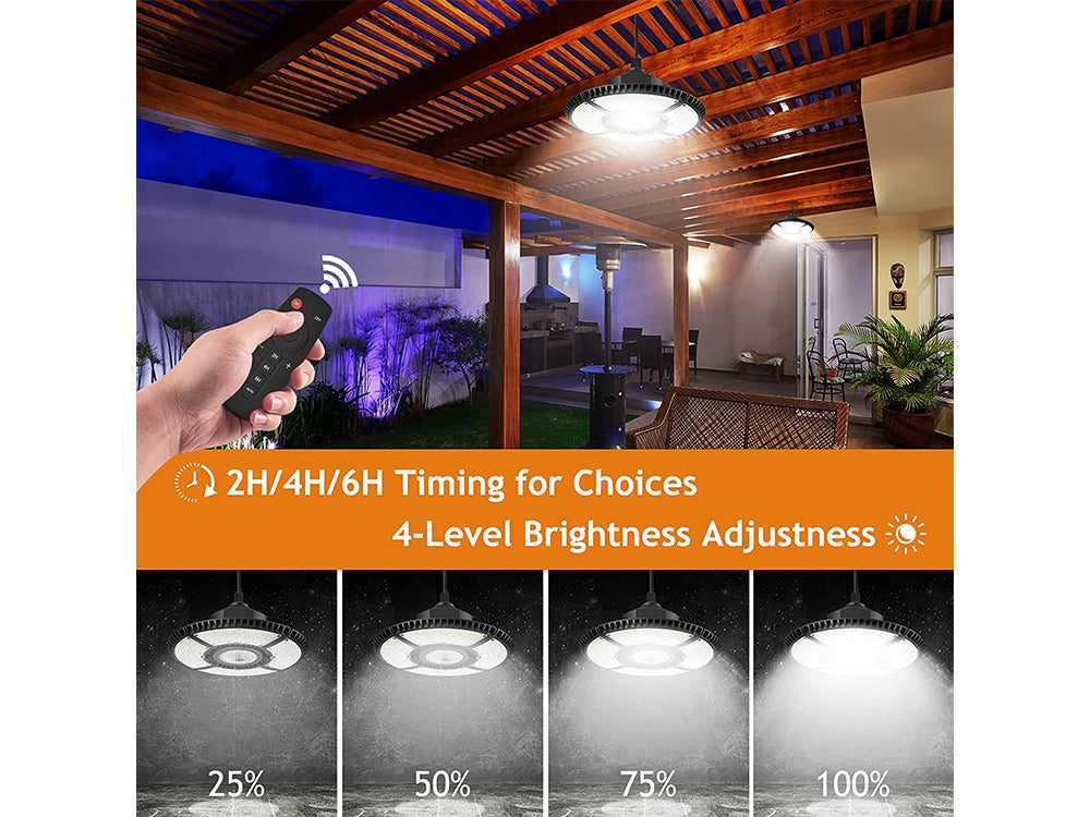 Solar Pendant Light with Remote Control