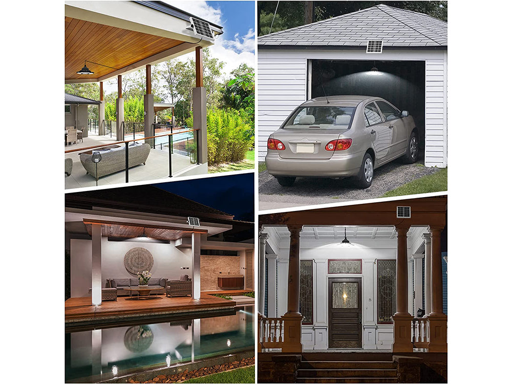 Solar Pendant Light with Remote Control