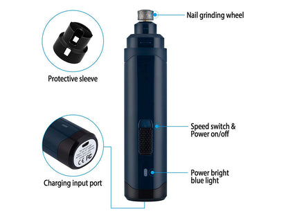 Rechargeable Dog Nail Grinder Pet Nail Trimmer