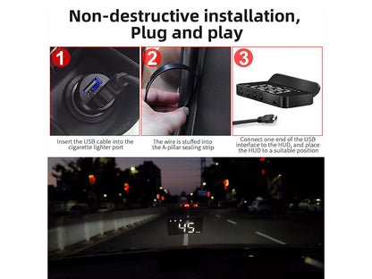 Car Head Up Display/Windshield Projection Speedometer