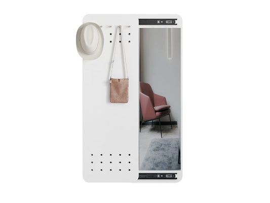 Full Body Mirror with Sliding Peg Board