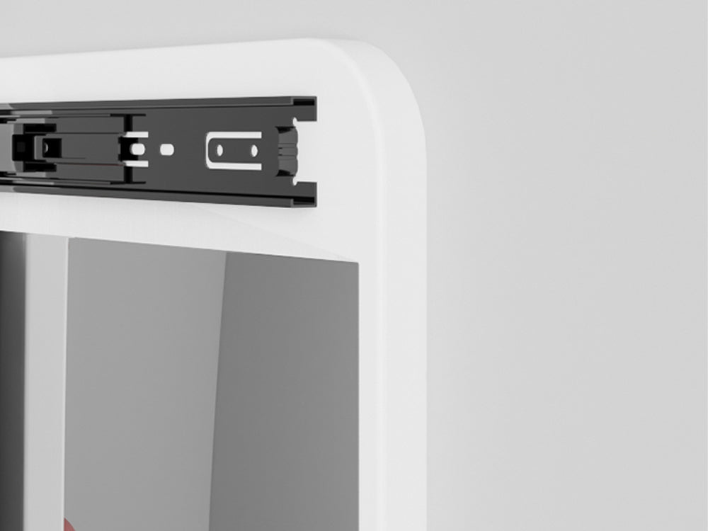 Full Body Mirror with Sliding Peg Board