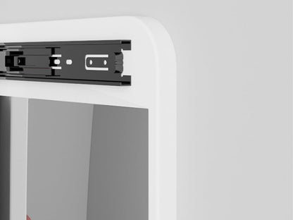Full Body Mirror with Sliding Peg Board