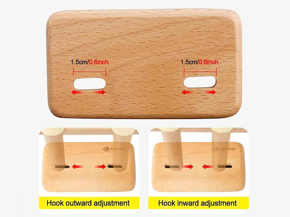 Adjustable Wooden Guitar Wall Hanger