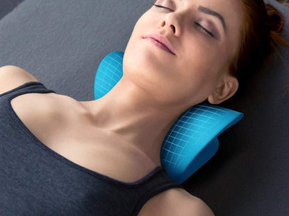 Cervical Care Neck Pillow & Stretcher-Blue