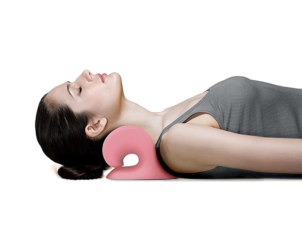 Cervical Care Neck Pillow & Stretcher -Pink