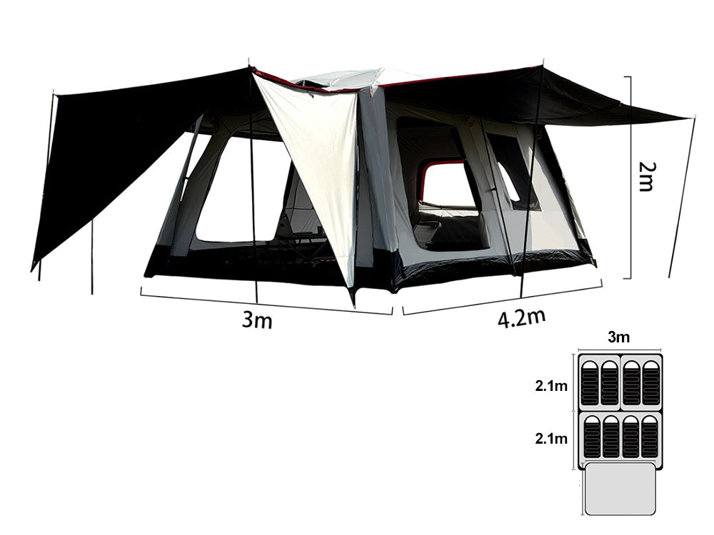 Camping tent 420*300cm/6-10 Person Large tents