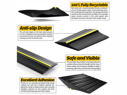 Universal Garage Door Bottom Threshold Seal Strip-3m