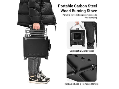 Portable Camping Wood Stove-Small