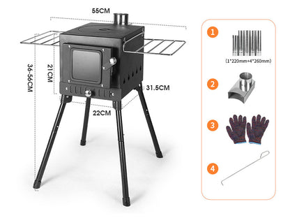 Portable Camping Wood Stove-Small
