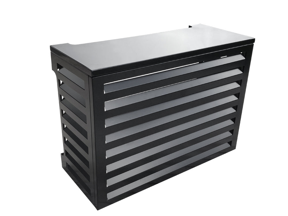 2mm Thickness Aluminium Heat Pump Cover- Black-Small