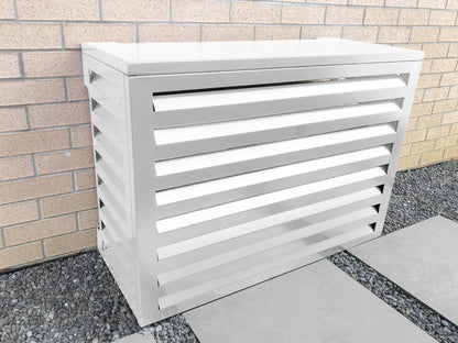 2mm Thickness Aluminium Heat Pump Cover- White-Small