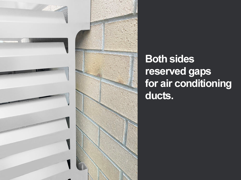 2mm Thickness Aluminium Heat Pump Cover- White-Small