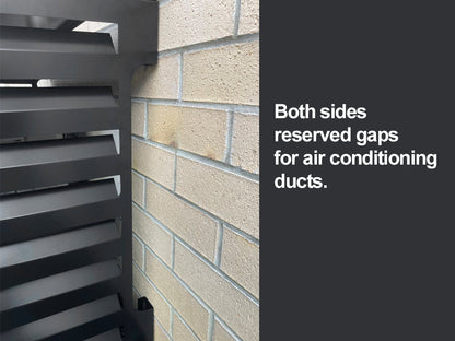 2mm Thickness Aluminium Heat Pump Cover- Black-Small