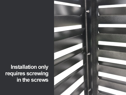 2mm Thickness Aluminium Heat Pump Cover- Black-Small