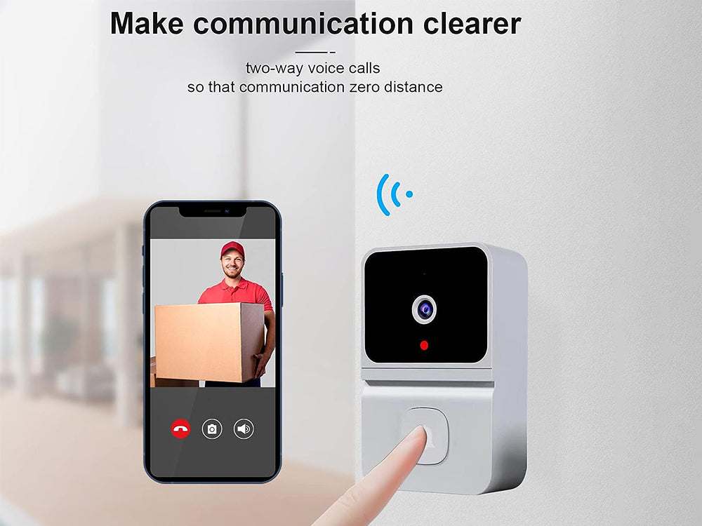 Wireless Doorbell Camera-White