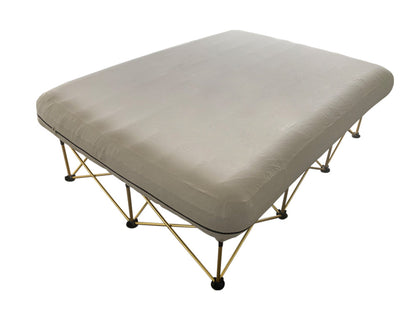 Folding Camping Bed with Inflatable Air Mattress and Carry Bag
