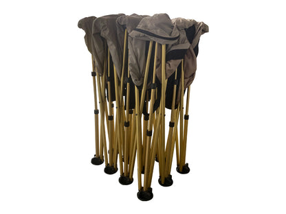 Folding Camping Bed with Inflatable Air Mattress and Carry Bag