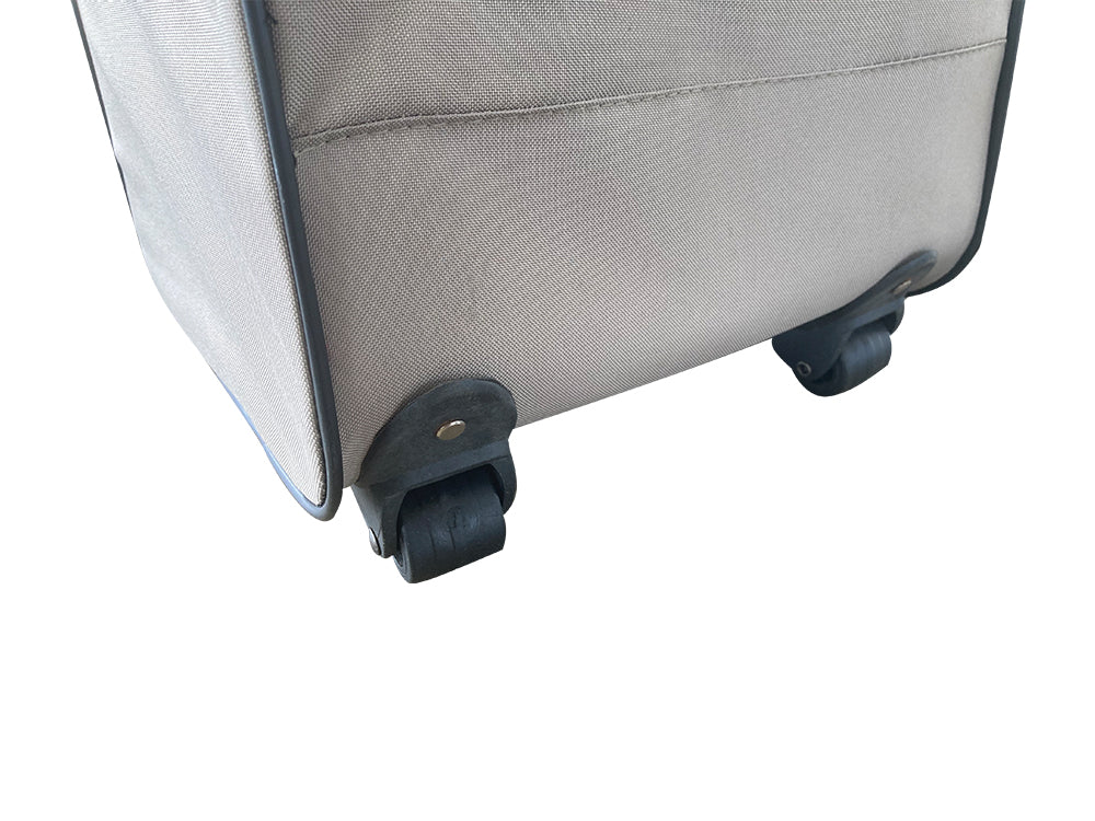 Folding Camping Bed with Inflatable Air Mattress and Carry Bag