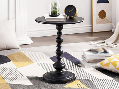 Vintage Iron Side Table-Black
