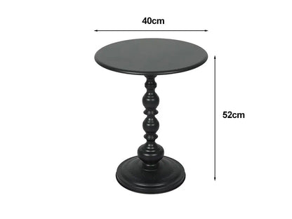 Vintage Iron Side Table-Black