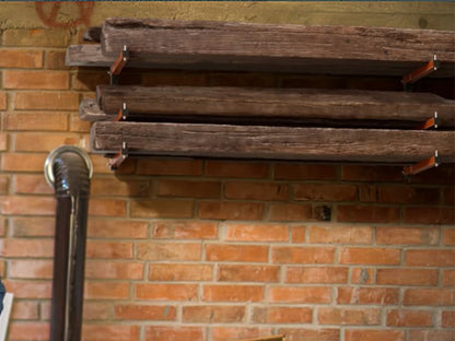 2pcs Wall-Mounted Lumber Storage Rack