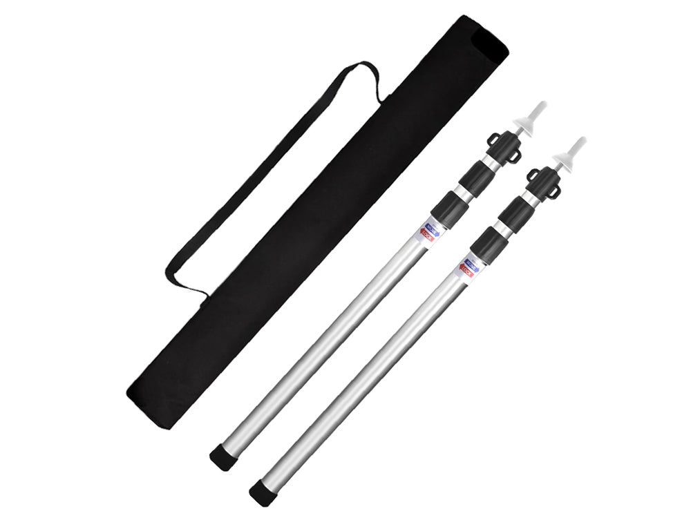 Tent Canopy Support Rods  ( Set of 2)-Silver