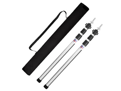Tent Canopy Support Rods  ( Set of 2)-Silver