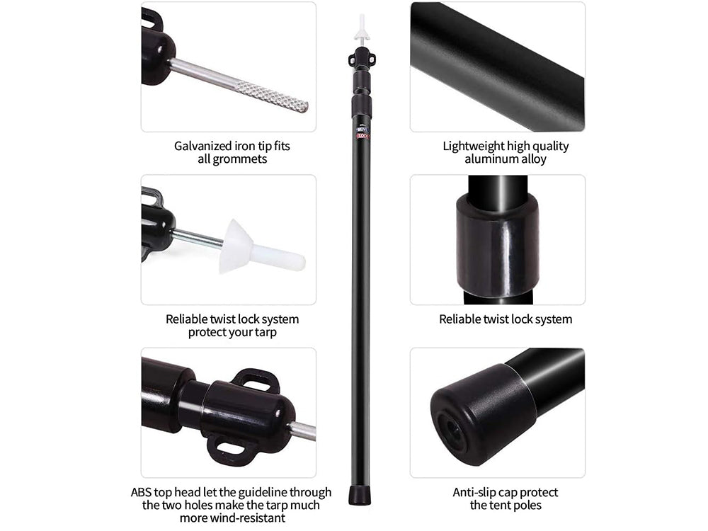 Tent Canopy Support Rods  ( Set of 2)