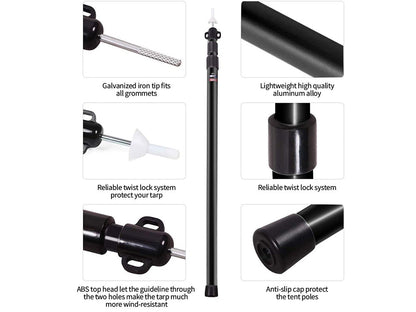 Tent Canopy Support Rods  ( Set of 2)
