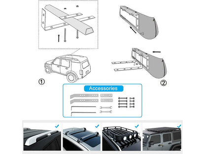 Car Side Awning 2×3m