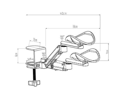 Adjustable Arm Rest for Desk