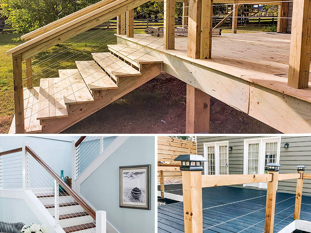 30m Wire Rope Cable Hooks Hanging DIY Kit