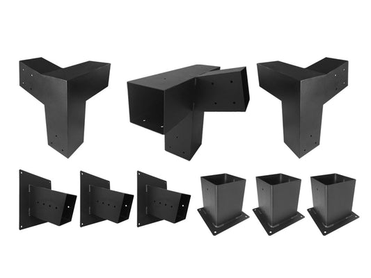 15°Slanted Wall Mount Pergola Bracket Kit