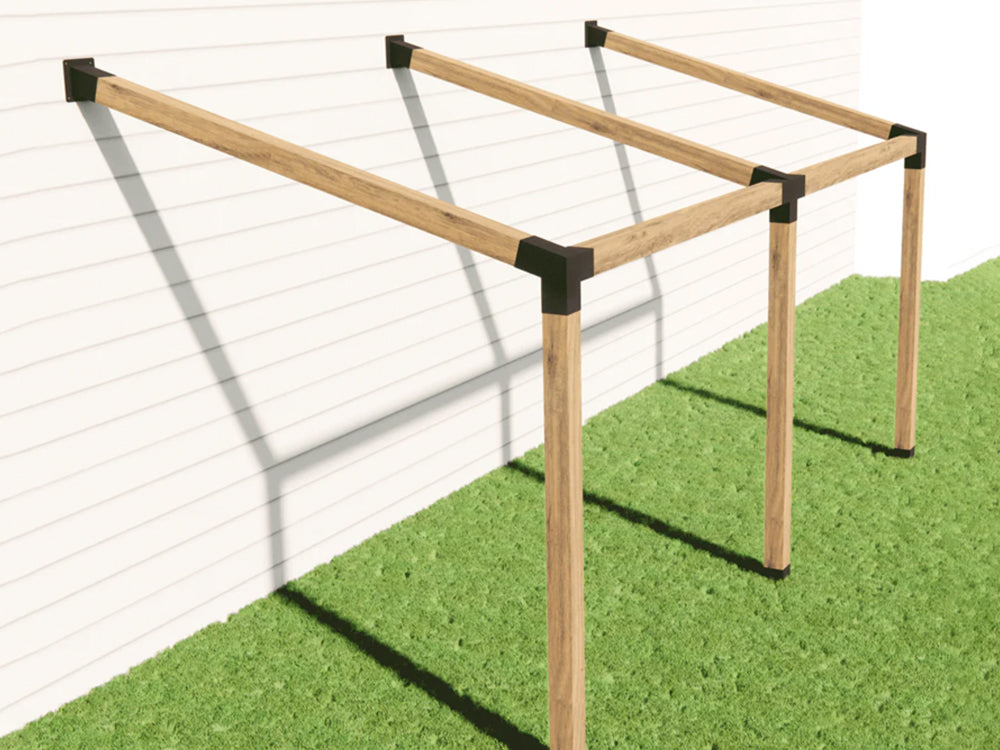 15°Slanted Wall Mount Pergola Bracket Kit