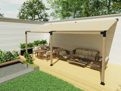 15°Slanted Wall Mount Pergola Bracket Kit