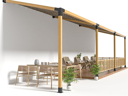15°Slanted Wall Mount Pergola Bracket Kit