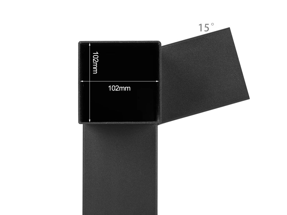 15°Slanted Wall Mount Pergola 4-way Bracket Kit