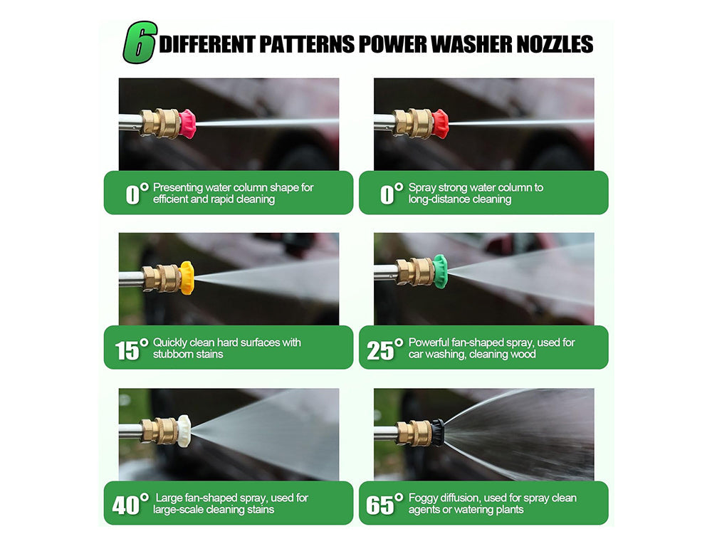 10PCS Pressure Washer Extension Wand Set