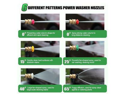 10PCS Pressure Washer Extension Wand Set