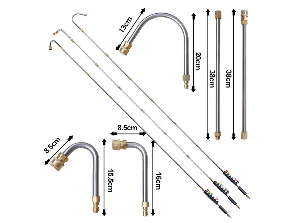 10PCS Pressure Washer Extension Wand Set